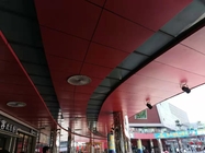 4mm Thick Aluminum Composite Panel Red Coating Commercial Building Decoration
